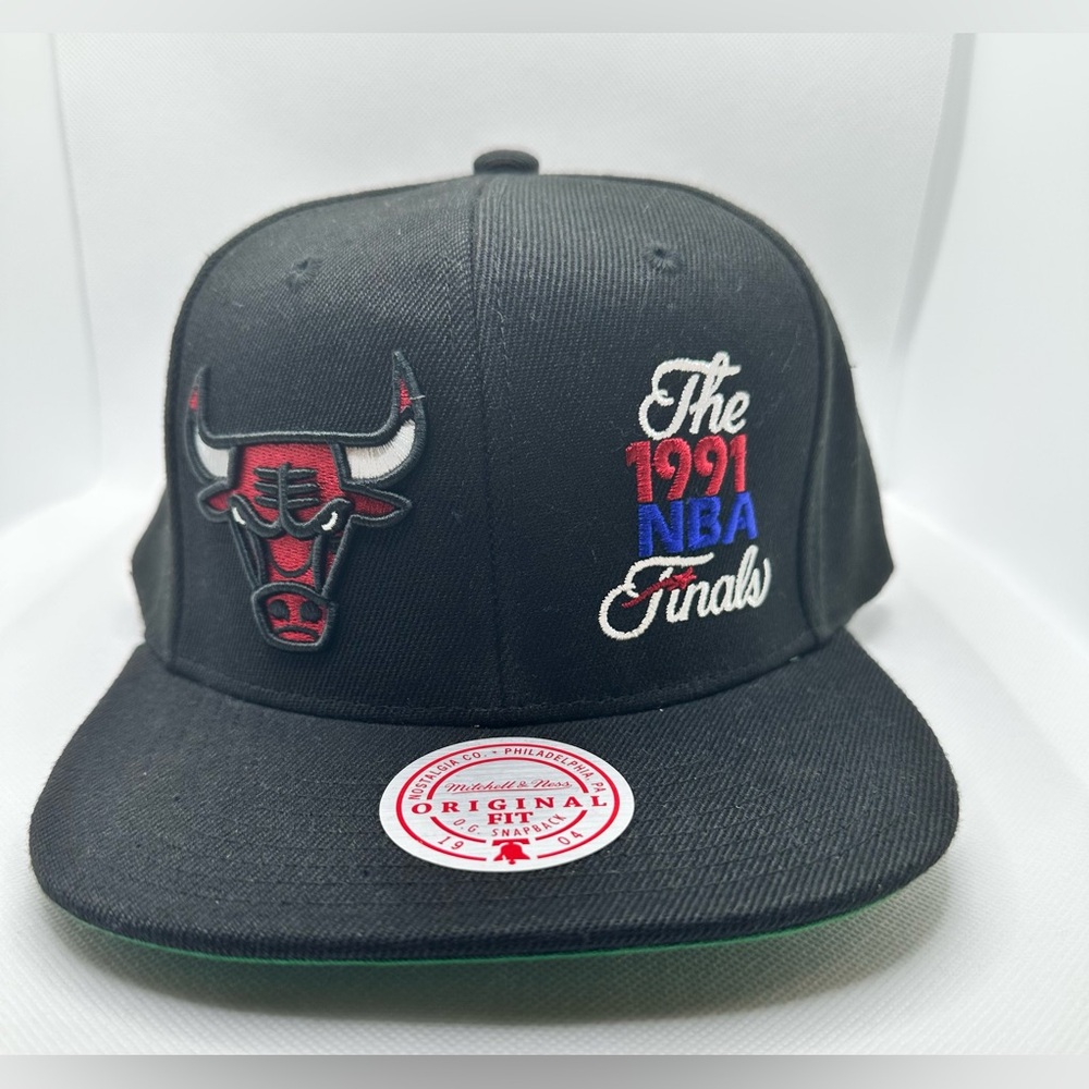 Chicago Bulls NBA 1991 Finals Mitchell & Ness Finals Snapback Black Cap / Hat